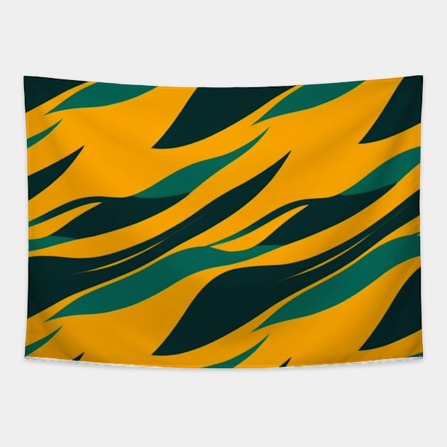 Tiger Stripes Pattern Tapestry by Sevendise