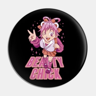 PINK HAIR ANIME GIRL Pin