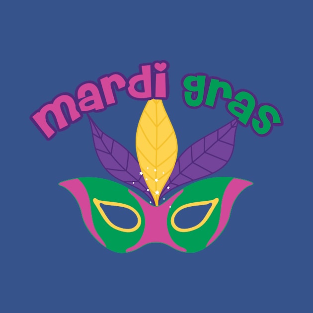 Cute Mardi Gras Parade Mask by epiclovedesigns