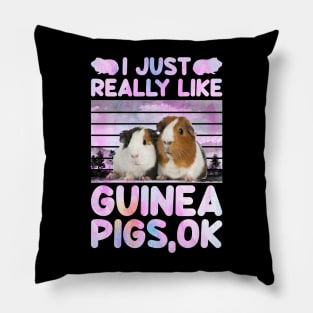 I Just Really Like Guinea Pigs Ok Pillow