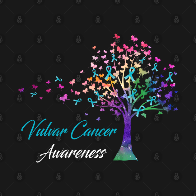 Tree Ribbons Vulvar Cancer Awareness Support Vulvar Cancer Warrior