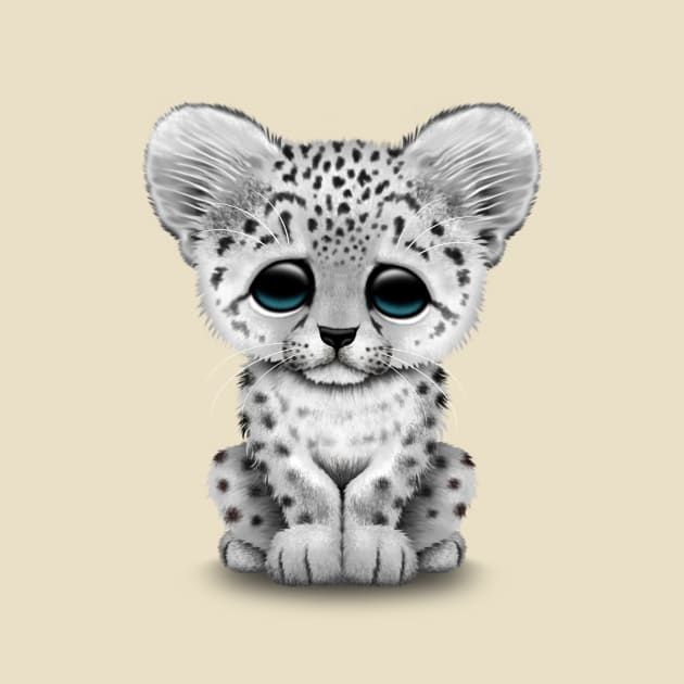 Cute Snow Leopard Cub by jeffbartels