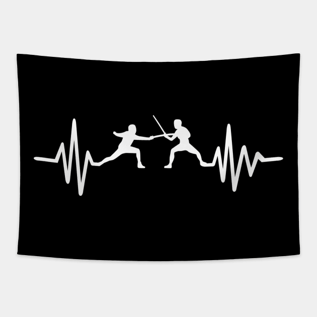 Fencing frequency Tapestry by Designzz