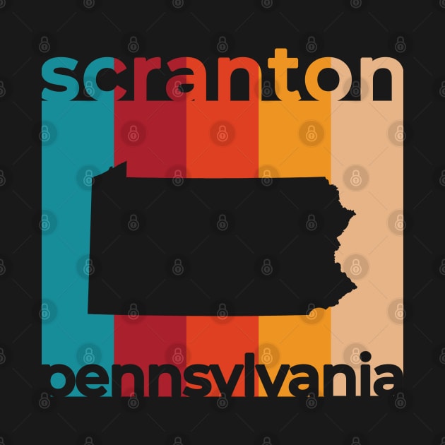 Scranton Pennsylvania Retro by easytees