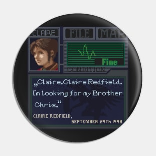 Resident Evil Pixel Art Pin