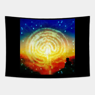 Lit Life Path Tapestry