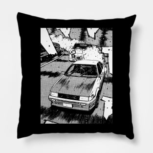 JDM Japanese Drift Racer Drifting Car Anime Manga Eurobeat Intensifies Racing Aesthetic Pillow