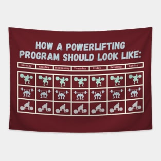 Powerlifting Program Colorful Tapestry