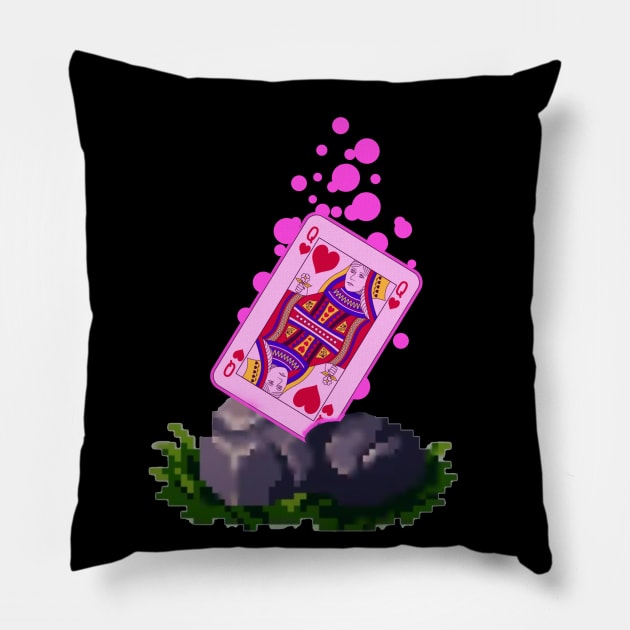 Queen of Hearts Pillow by Karambola