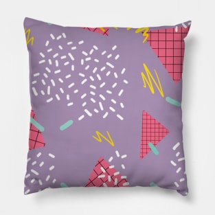 Memphis Disco (purple) Pillow