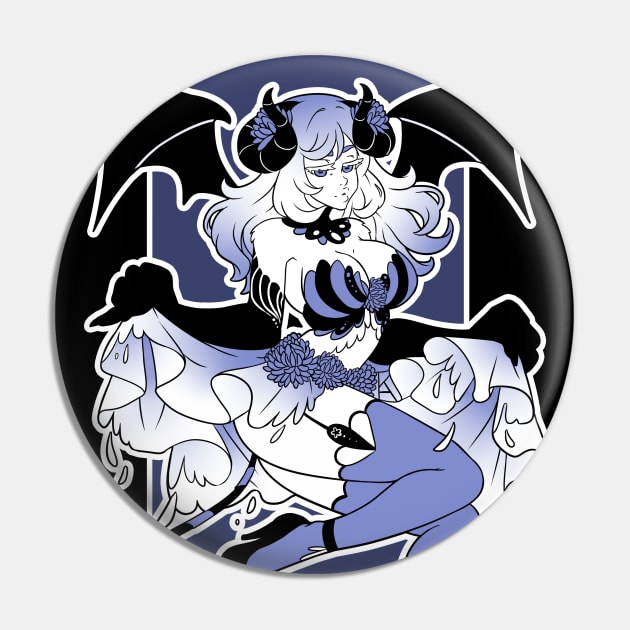 Demon of Chrysanthemum Pin by Carla S.D.