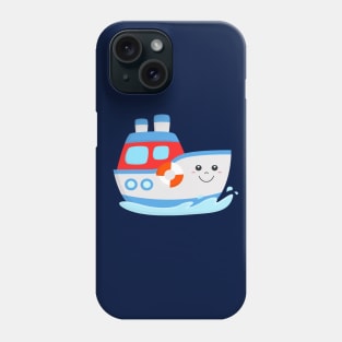 Ocean Liner Cruise Ship Cute Boat for Kids Phone Case