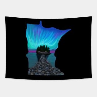 North Shore - Minnesota Silhoutte Tapestry