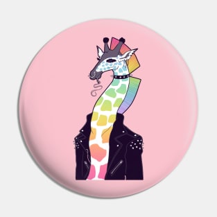 Punk Giraffe Pin