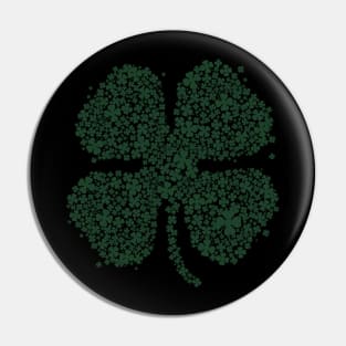 Four Leaf Clover Green Shirt St Patricks Day Shamrock Shirt Pin