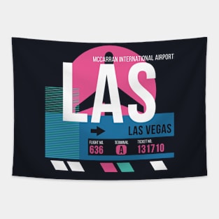 Las Vegas (LAS) Airport Code Baggage Tag Tapestry