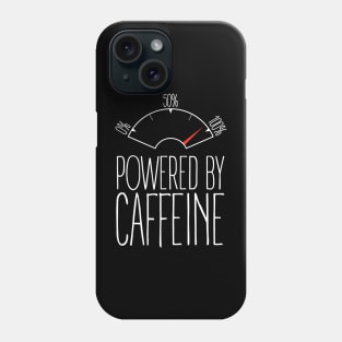 Powered By Caffeine Design. Phone Case