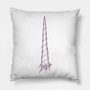 Unicorn Horn Dali Style Pillow