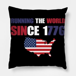 Running the World Since 1776 Pillow