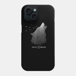 Protect Wildlife - Nature - Wolf Silhouette Phone Case