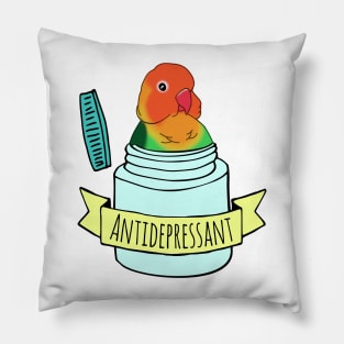 Antidepressant Fischer's Lovebird Pillow