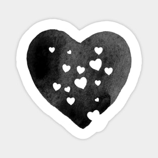 Grey Heart Magnet