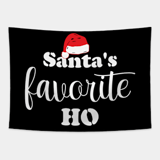 Santa's Favorite Ho, Xmas Christmas Tapestry