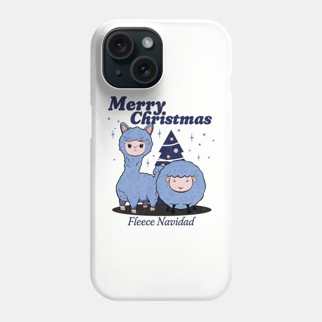 Fleece Navidad Phone Case by DesignByJeff