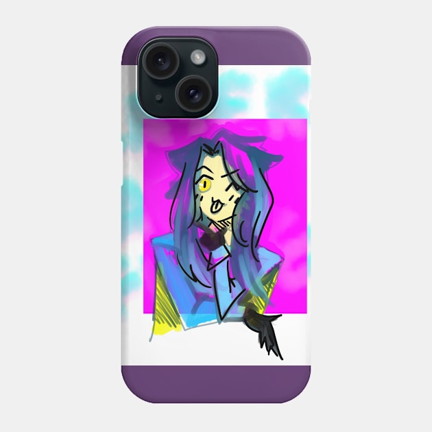 colourful blep Phone Case by anjelica_arts