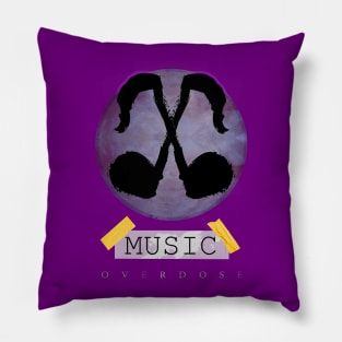 music overdose Pillow