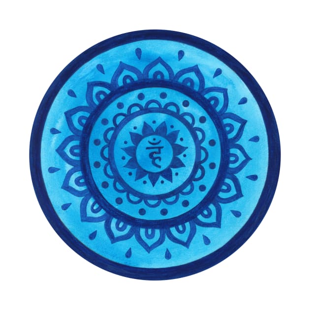 Mandala throat chakra by Kunst und Kreatives