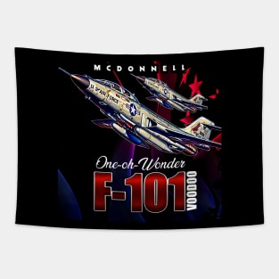 F101  Voodoo USAF long-range Bomber Supersonic Jet Fighter Tapestry