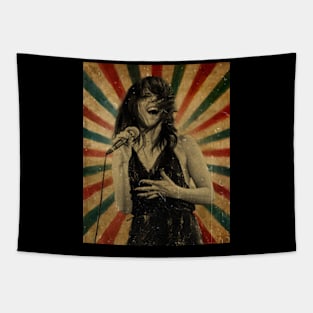 Imelda may - Photo Vintage Retro Look Fan Design Tapestry