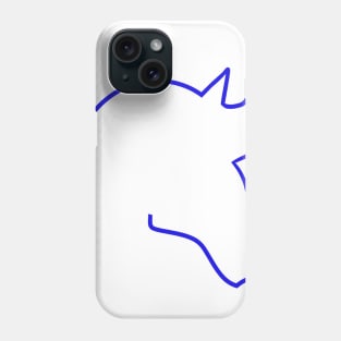 Blue Horsehead Phone Case