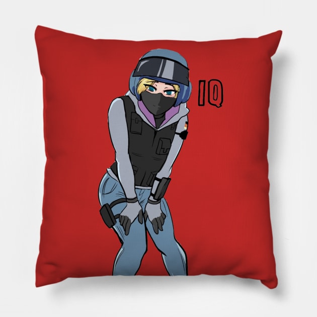 Rainbow Six Siege Girl IQ Pillow by three.gu