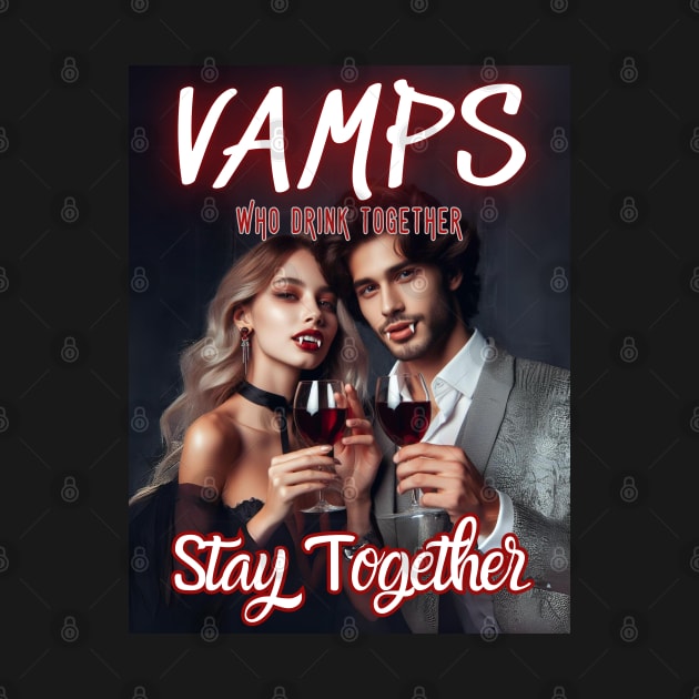 Vamps Who Drink Together, Stay Together v3 by GeekGirlsBazaar