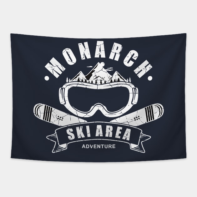 Monarch SKI AREA COLORADO Tapestry by Niceartshop