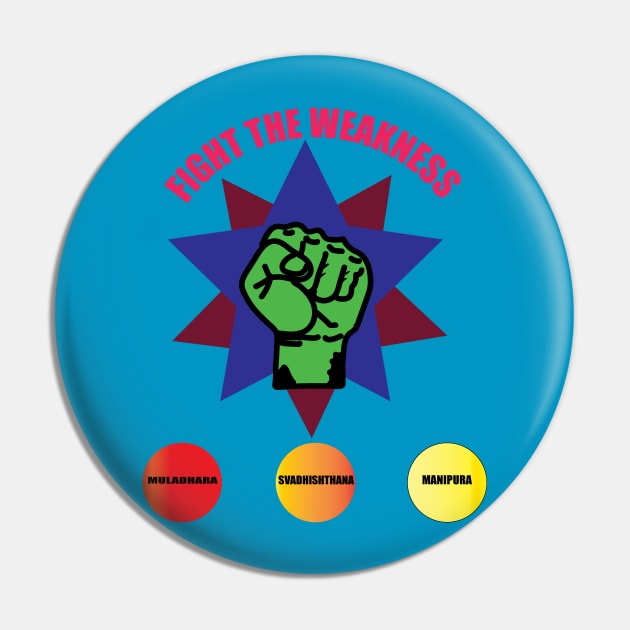 Fight the weakness Pin by TheCornucopia