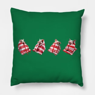 Funny Festive Pigs in Blankets Christmas Pun 6 Pillow