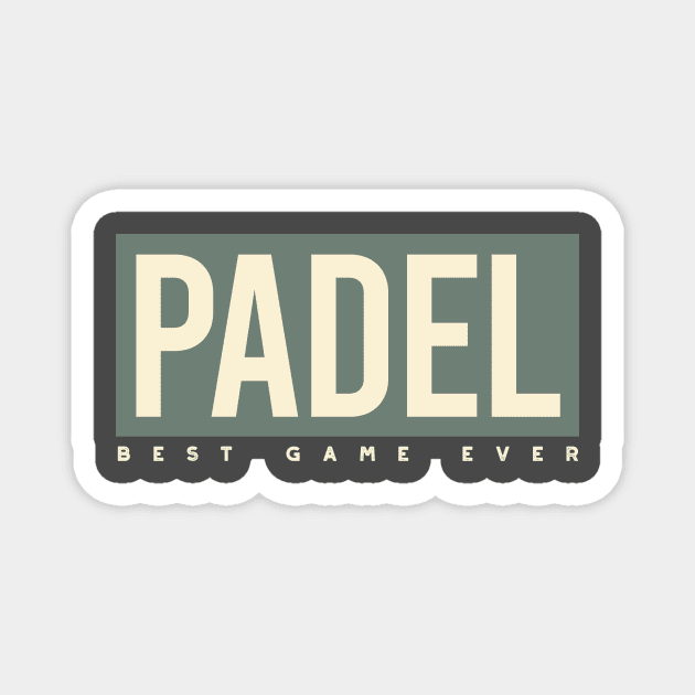 Padel Magnet by whyitsme