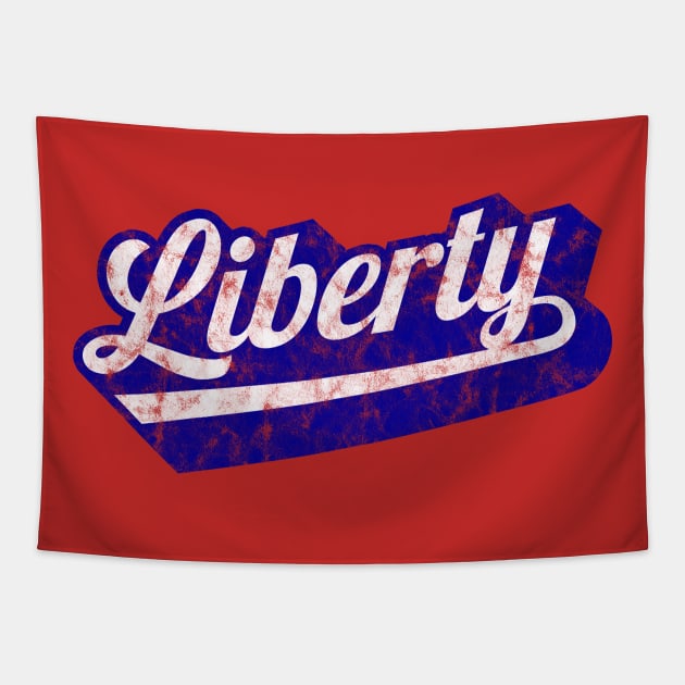 Show Your Support for LIberty with this vintage design Tapestry by MalmoDesigns