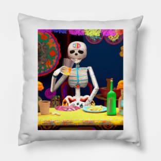 Day of the Dead Altar History Pillow