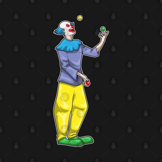 Clown Halloween Juggler by Markus Schnabel