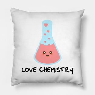 love chemistry funny design for student Pillow