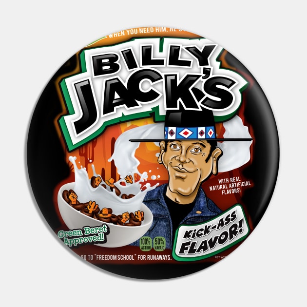 Billy Jack's Cereal Pin by Alema Art