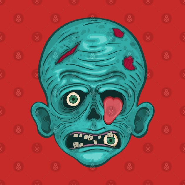 creepy zombie eye tongue by Mako Design 