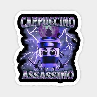 Italian Brainrot Cappuccino Assassino, Funny Cappuccino Meme Magnet