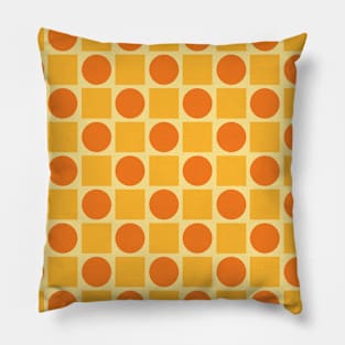 Squares and Circles Seamless Pattern 008#001 Pillow