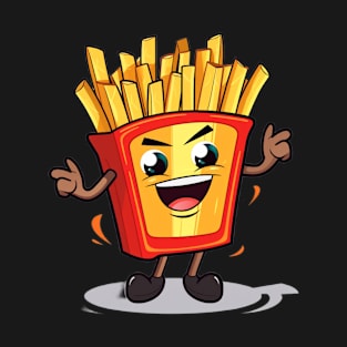 kawaii french fries T-Shirt cute ,potatofood T-Shirt