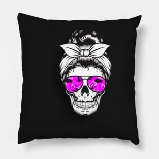 Tough chick skull Pillow